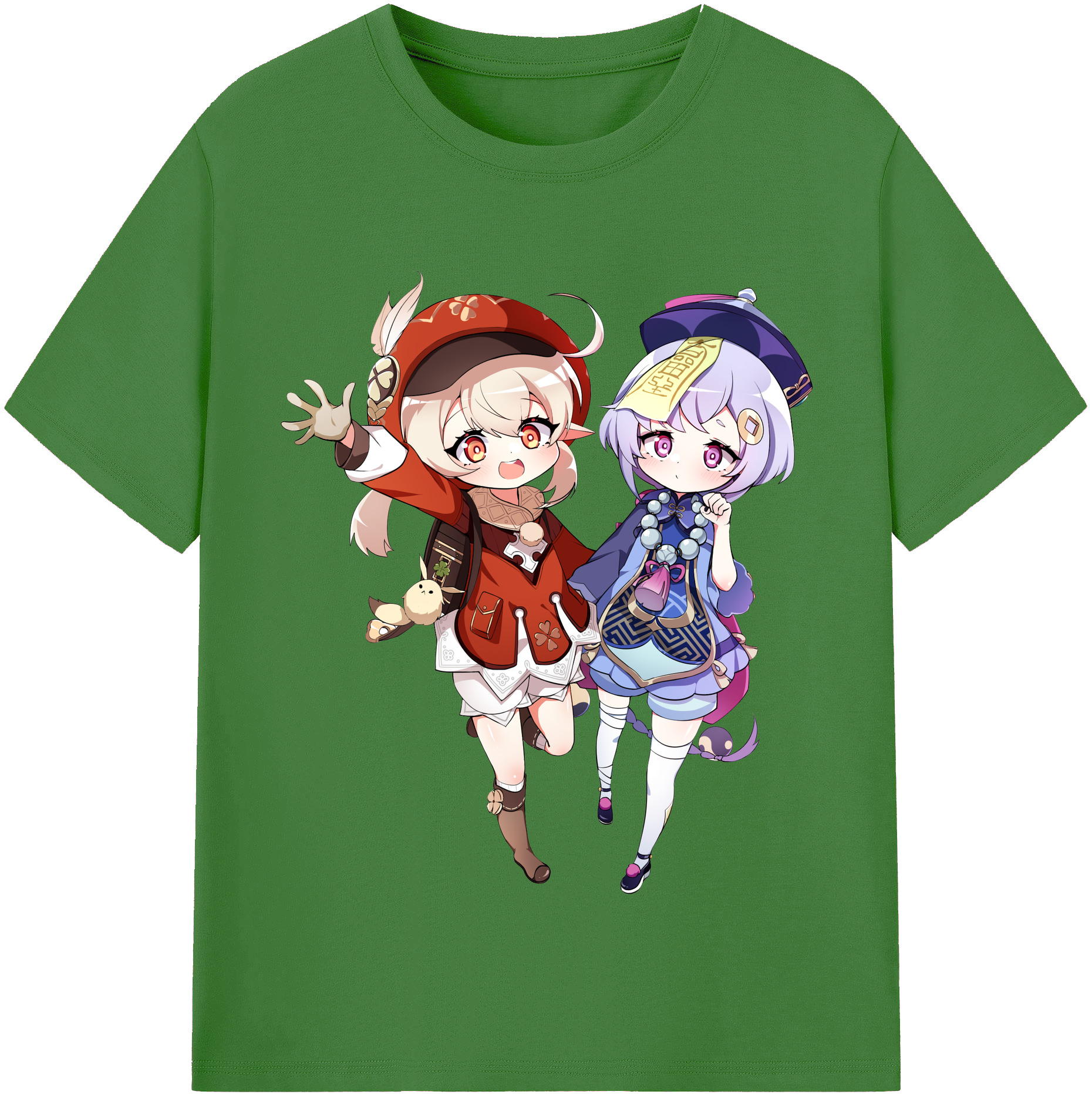 げんし神 七七 なな  genshin Nana レディースカジュアルプリントTシャツ（綿100％）